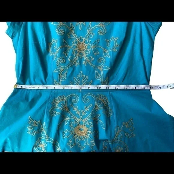 eshakti embroidered dress size M-10 - Picture 8 of 8